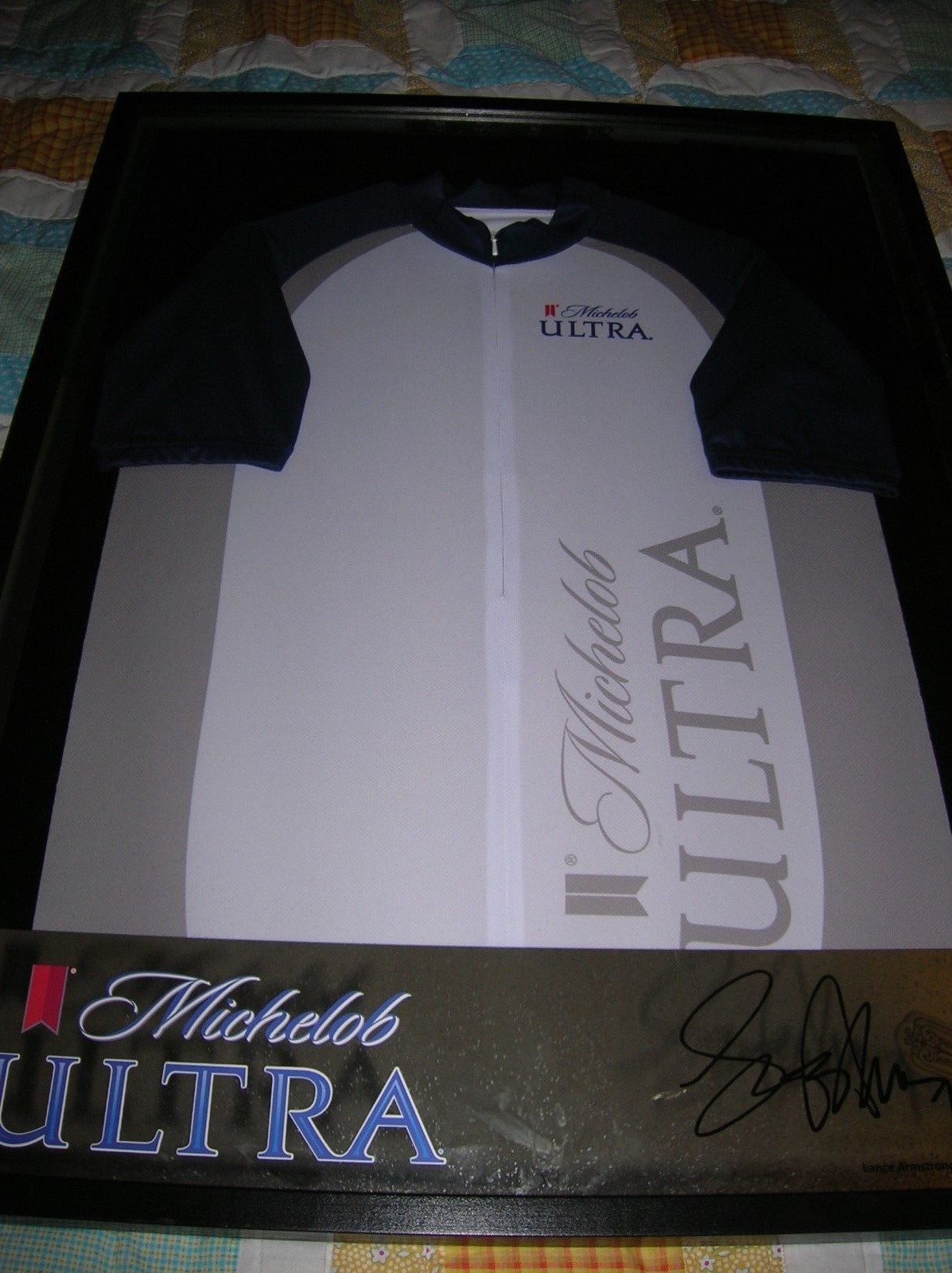 MICHELOB ULTRA Beer Sign / Lance Armstrong Jersey