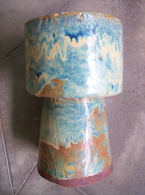 Vintage Drip Vase Mid Century Modern Planter Original Pottery California Chipped
