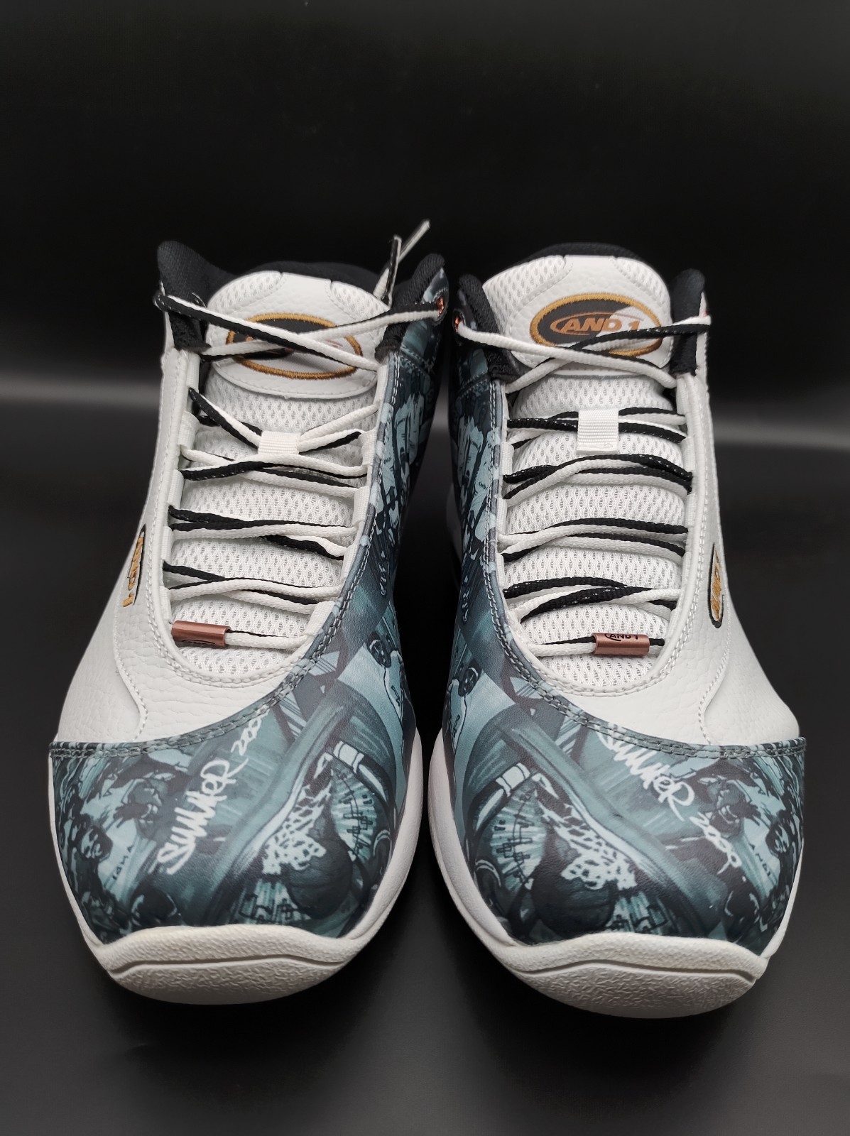 AND1 Tai Chi Mixtape BASKETBALL SHOES WHITE/MULTI/COPPER | eBay