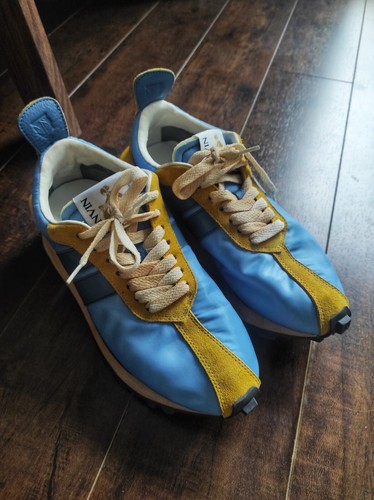 Lanvin Bumper Sneakers Low Top Size 6.5-7US 37EU Blue | eBay