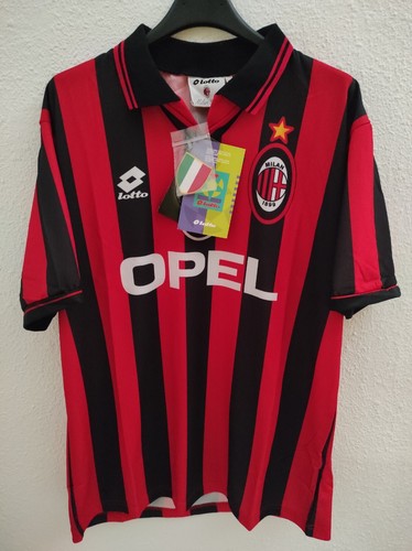 ACミラン　OPEL期　Milan A.C. Lotto 長袖ジャージ 赤黒 AC MILAN ミラン 95 96 ユニフォーム 長袖 M サイズ レア - メルカリ