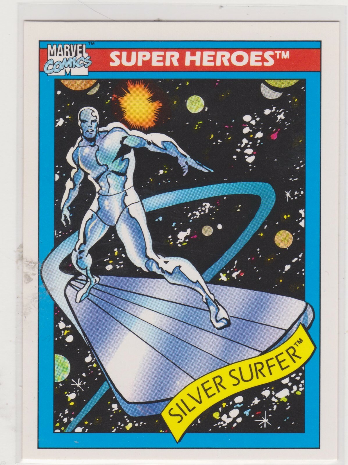1990 Impel Marvel Universe Series 1 Silver Surfer Card #32 Pack