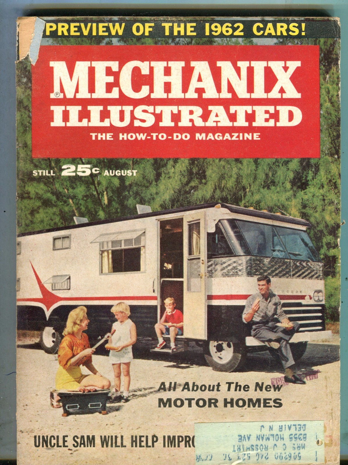 Mechanix Illustrated Magazine August 1961 Motor Homes