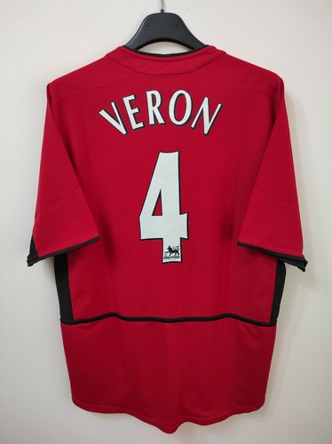 2002-03 Manchester United Third Shirt Veron #4 - 5/10 - (L.Boys)