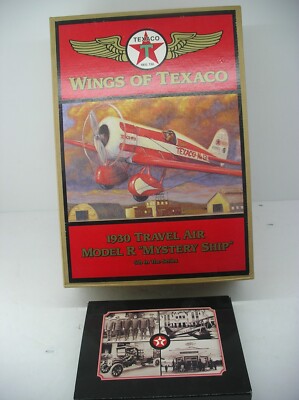 Texaco Collection/ 1930 Mystery Ship Die Cast Plane/The Spirit of Texaco Post Ca