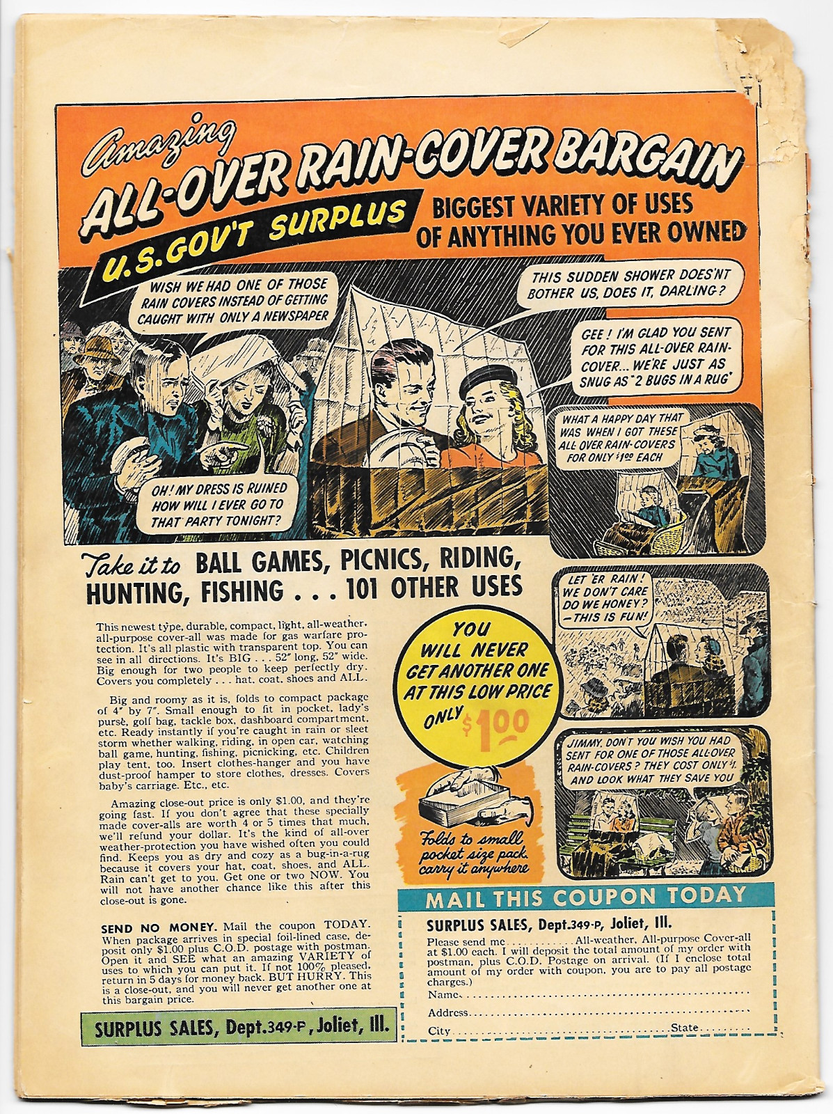 GOLDEN AGE LOT: Crime Does Not Pay #64 (1948) + Crime Detective Comics #5 (1948)