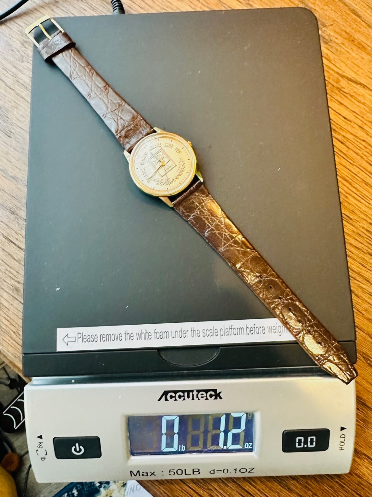 Pre-owned Bulova Rare-1980 Mcdonalds Los Angeles Olympic Committee Watch  Gold Plate -