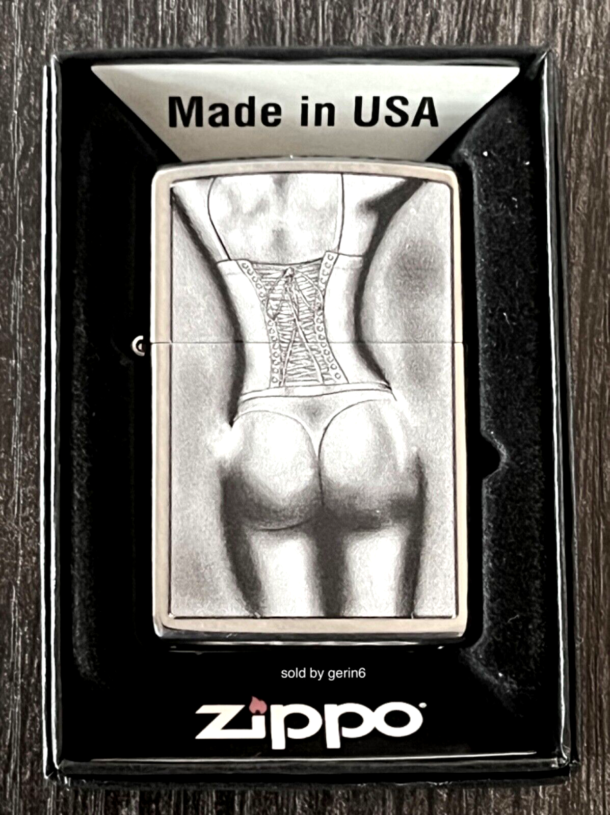 Zippo Windproof Sexy Lingerie Model Lighter, Woman in Lingerie, 12203 New In Box