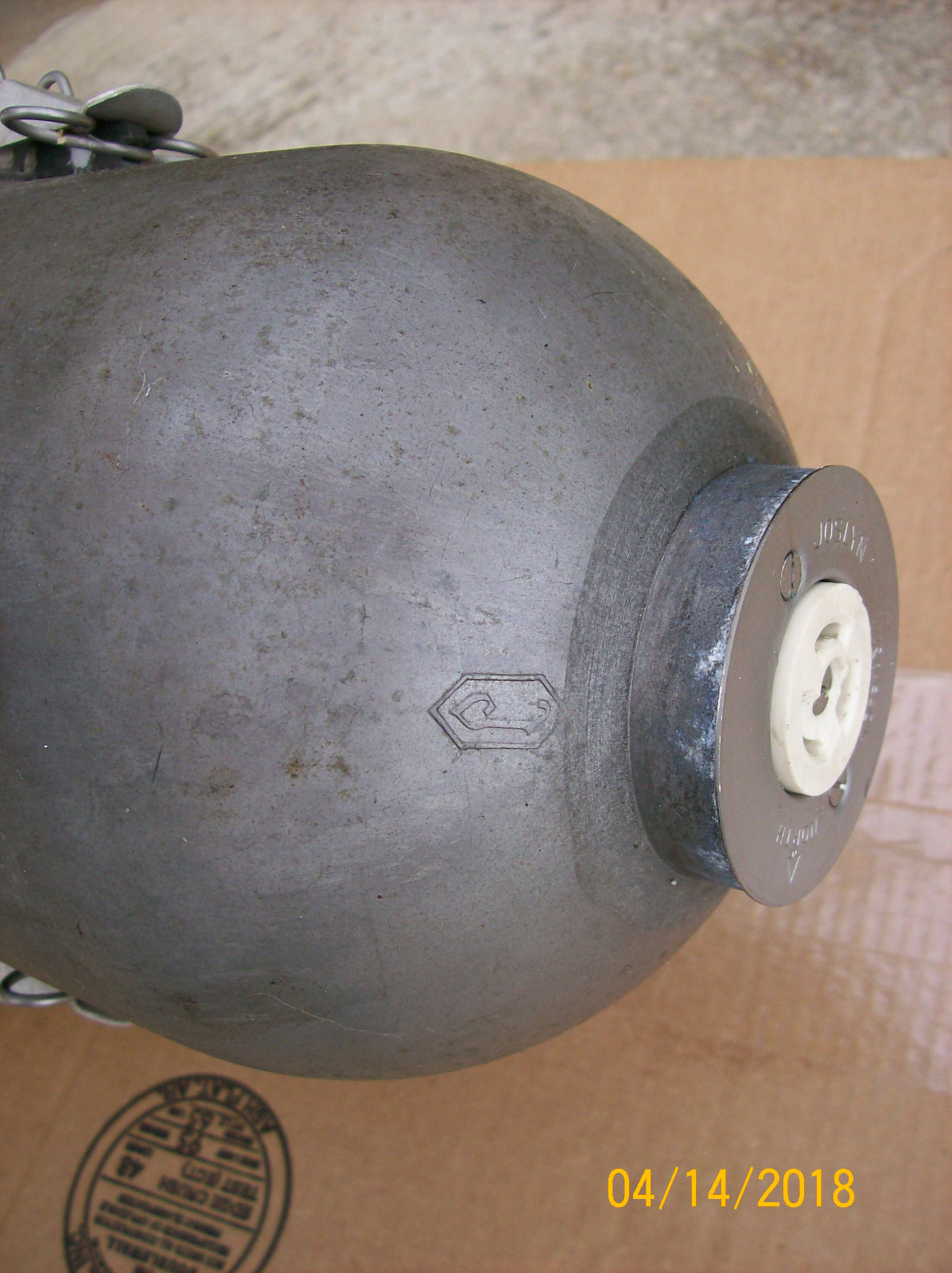 Vintage Joslyn 1960's Incandescent Street Light wth Photo Control Socket