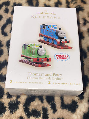 Thomas & Percy Thomas the Tank Engine Set of 2 Hallmark Keepsake Ornaments 2007