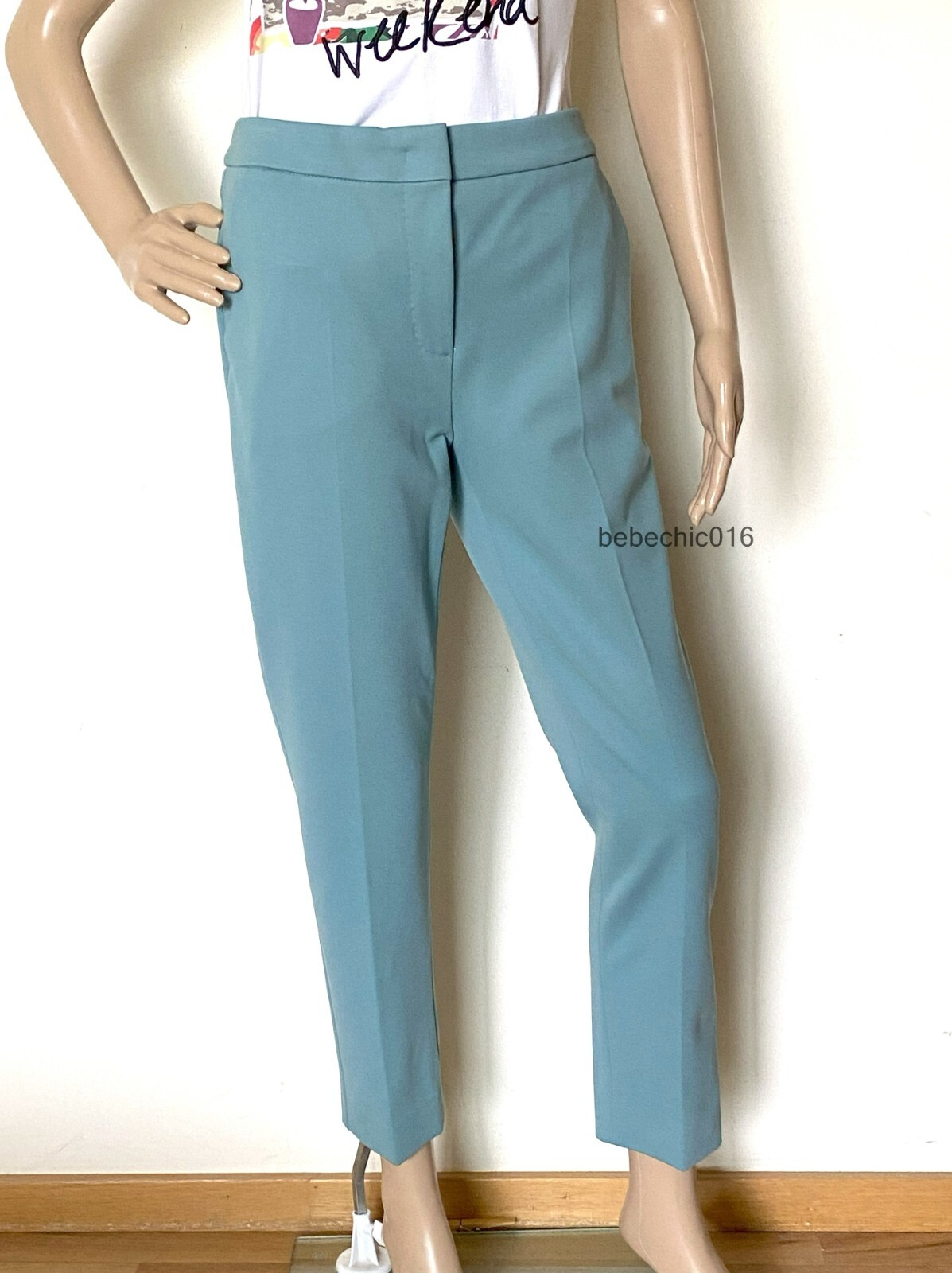 MAX MARA, 'PEGNO' Jersey Pants in Blue, Size 6 US, 8 GB, 36