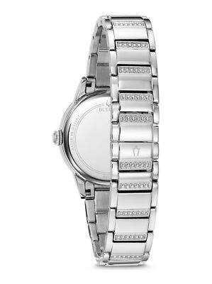 Pre-owned Bulova Silver Womens Analogue Watch Turnstyle 96l260