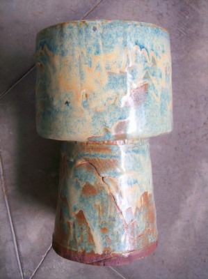 Vintage Drip Vase Mid Century Modern Planter Original Pottery California Chipped