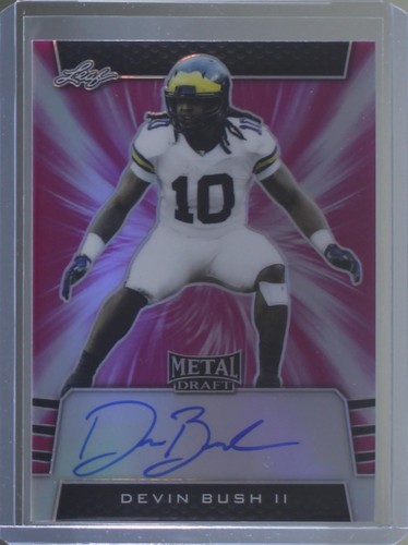 2019 Leaf Metal Draft Devin Bush II #BA-DBJ
