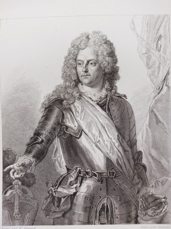 Marquis De Louville Chambelland Philippe V Espagne Gravure 1838 Versailles R4243