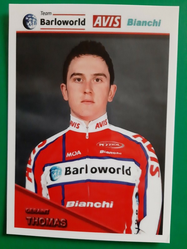 Cyclisme Carte Cycliste Geraint Thomas Ã©Quipe Barloworld Avis Bianchi