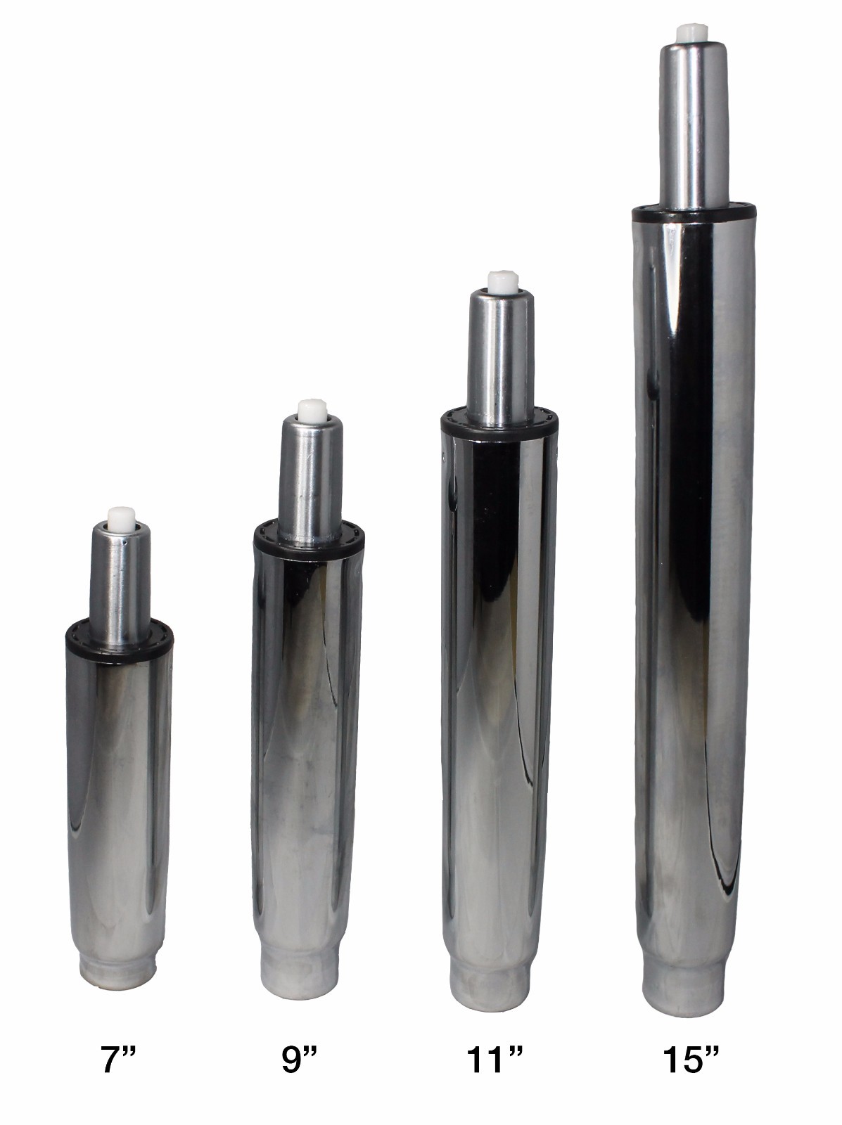 BiMi © Gas Lift Strut Heavy Duty Chrome Piston For Office Chairs Stools