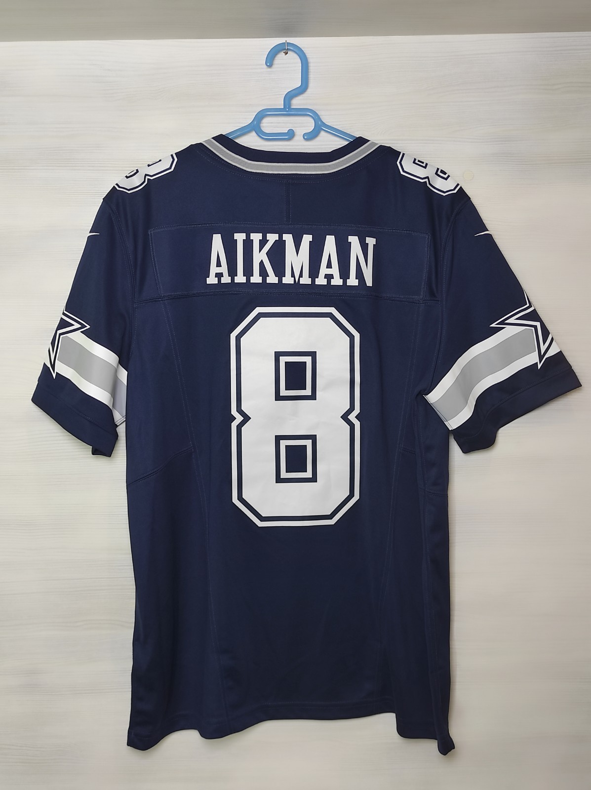 NFL #8 TROY AIKMAN DALLAS COWBOYS SHIRT NIKE JERSEY SIZE L