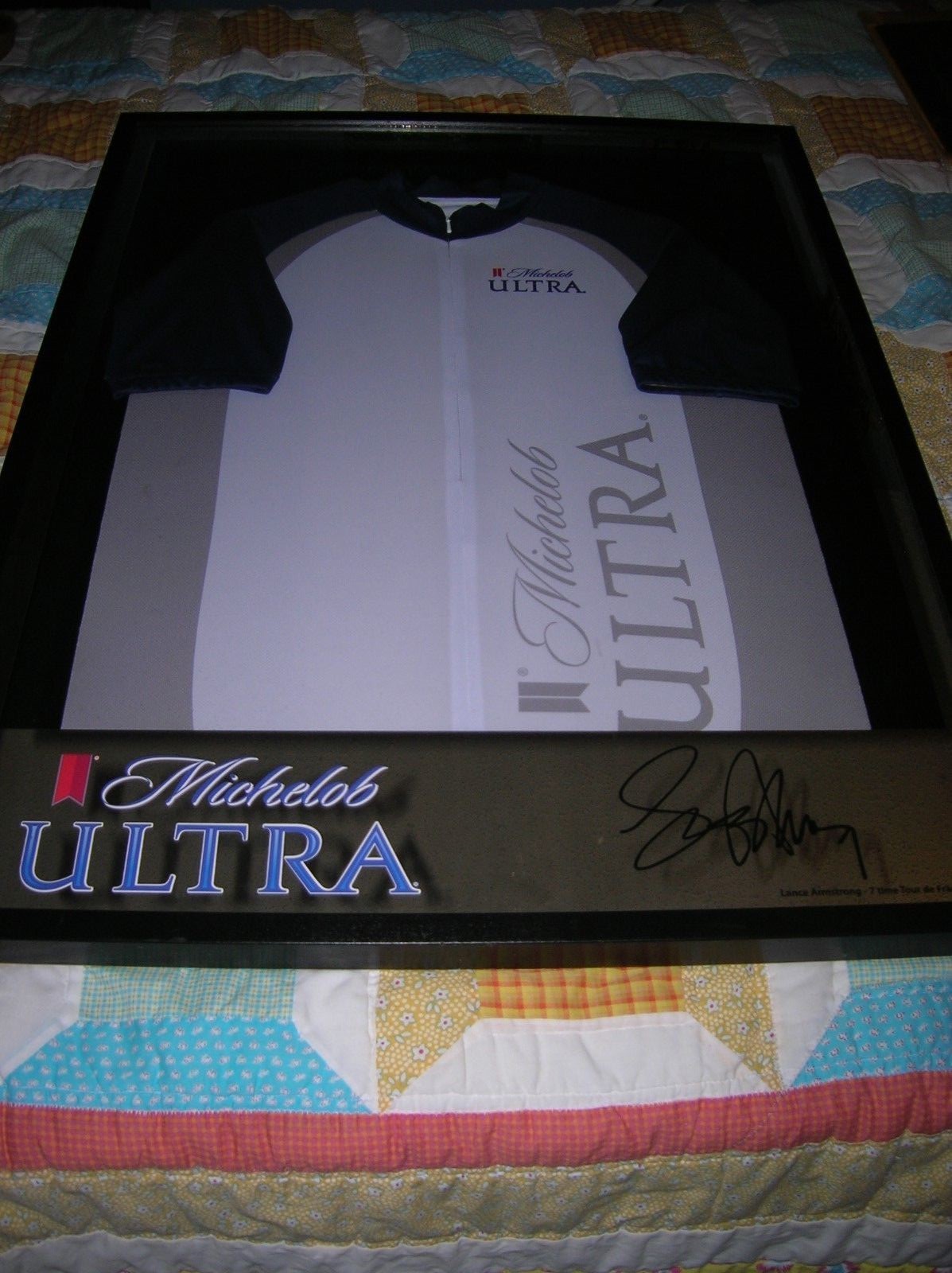 MICHELOB ULTRA Beer Sign / Lance Armstrong Jersey