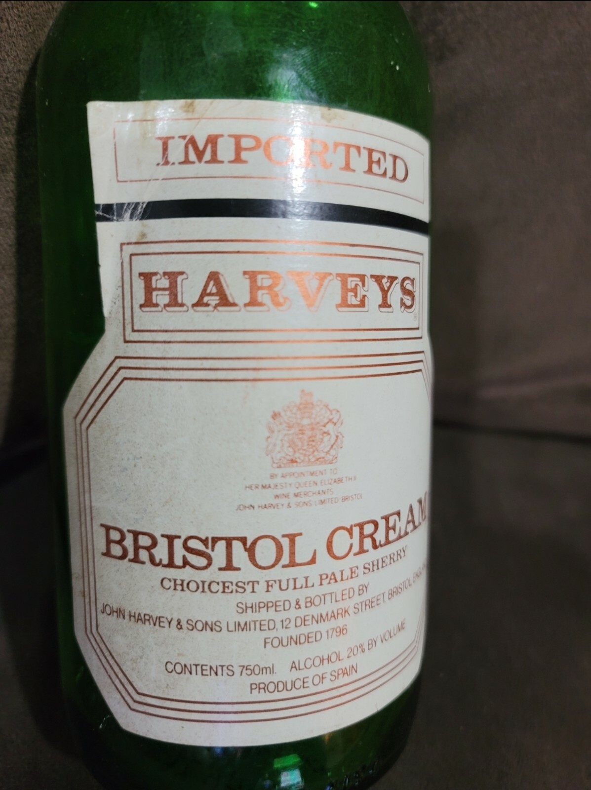 miniature bottle of harveys bristol cream