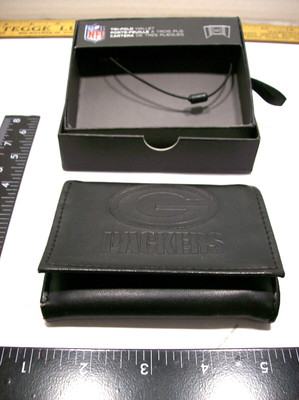 Vintage NFC Green Bay Packers Leather Tri-Fold Men's Wallet - New Old Stock