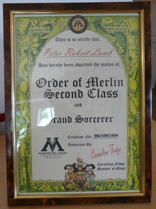 Harry Potter - Personalised Certificate - Order of Merlin Second Class ...