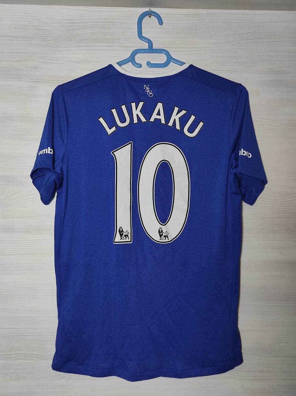 10 LUKAKU EVERTON FC 2015 16 HOME SHIRT UMBRO JERSEY SOCCER SIZE XLBOYS
