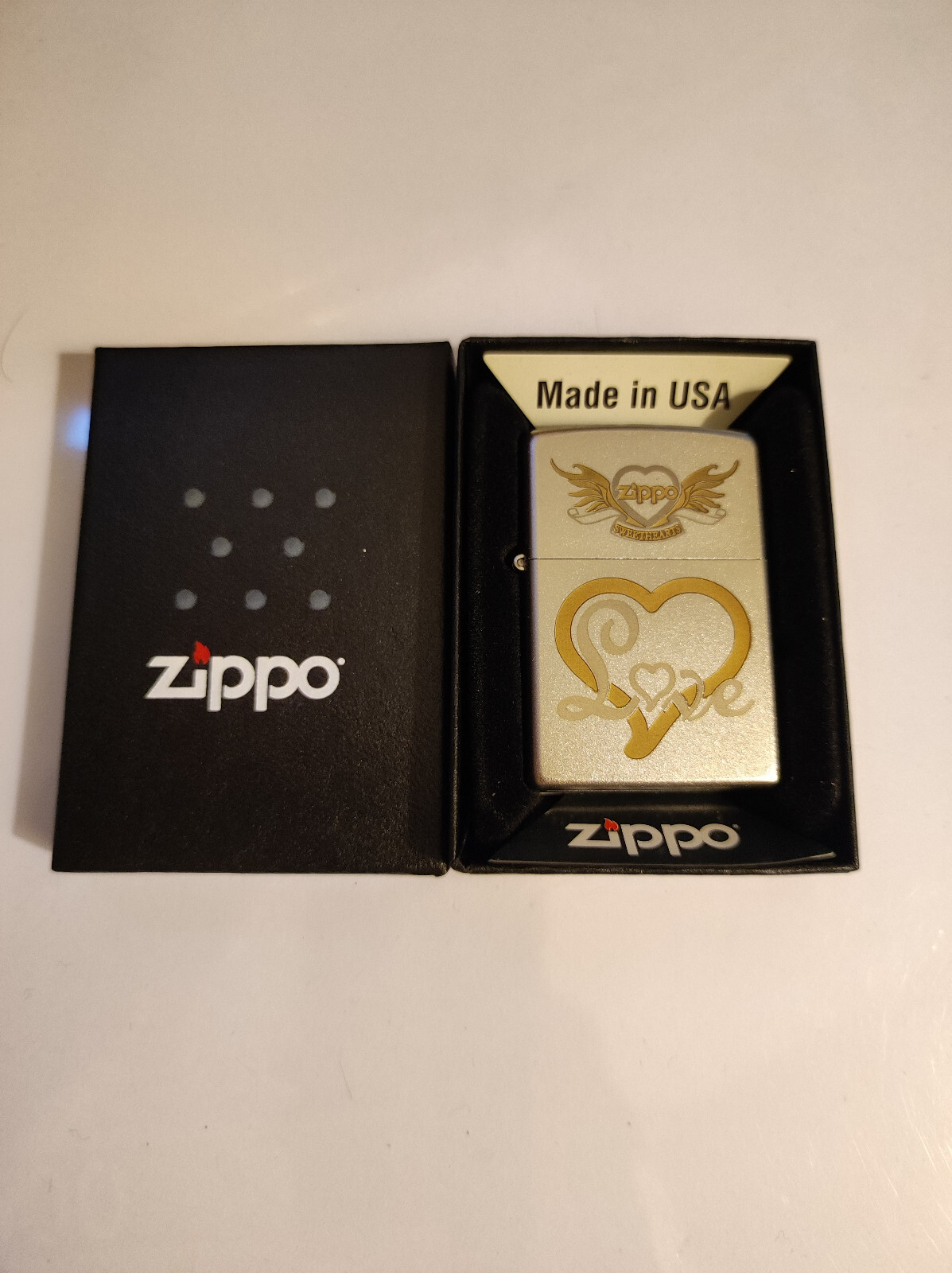 Zippo ZSH005R Love Lighter Case - No Inside Guts Insert | eBay