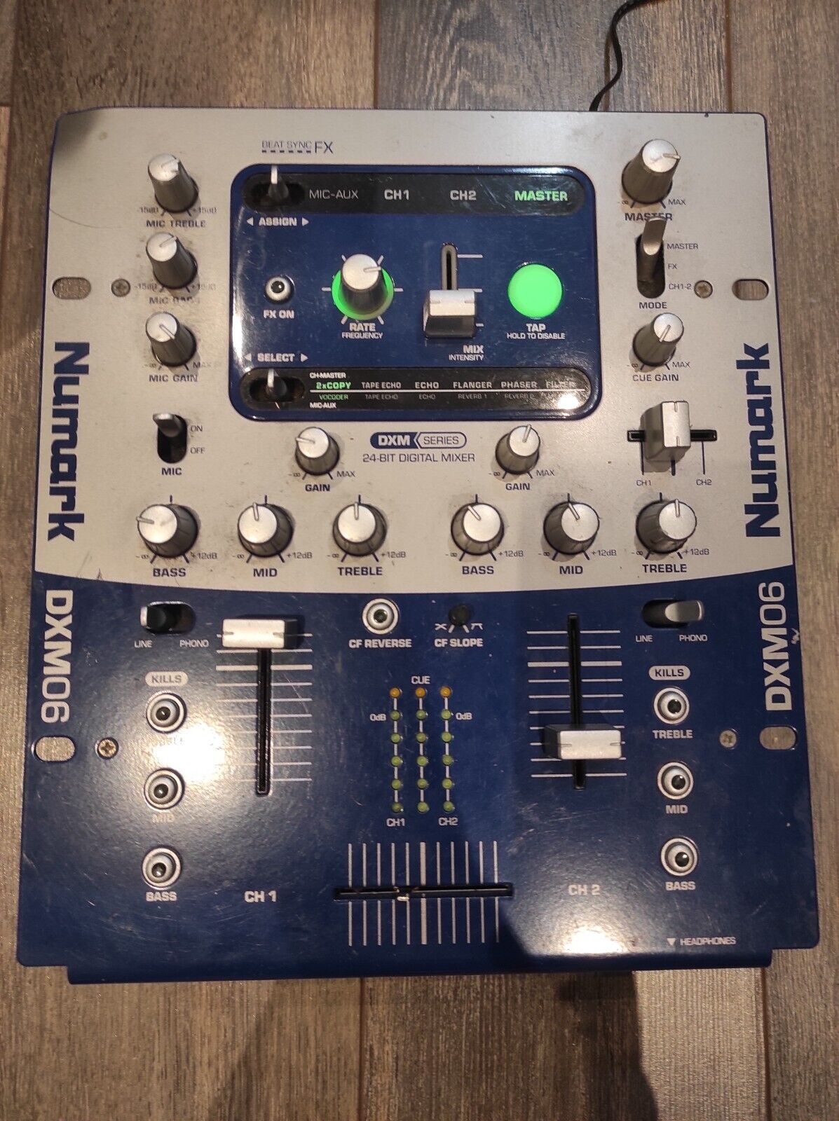 Numark DXM06 2-Channel Digital DJ Mixer w/ Power Cord Numark DXM06 2-Channel Digital DJ Mixer w/ Power Cord