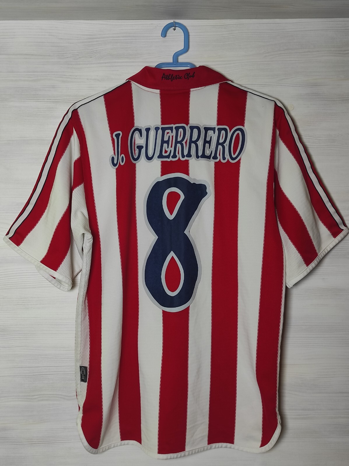 8 J.GUERRERO ATHLETIC BILBAO 1999-01 HOME SHIRT ADIDAS