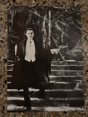 1986 Postcard Bela Lugosi As Dracula Vampire Movie Star