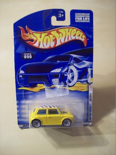 Hot Wheels Mini Cooper #040 & #140 Black & Yellow Lot Of 2