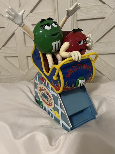 M&M's Candy Dispenser WILD THING ROLLER COASTER W/Red