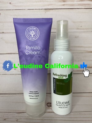 L`eudine Leudine - Refreshing Splash - Tomillo Body Cream Lot Of 2