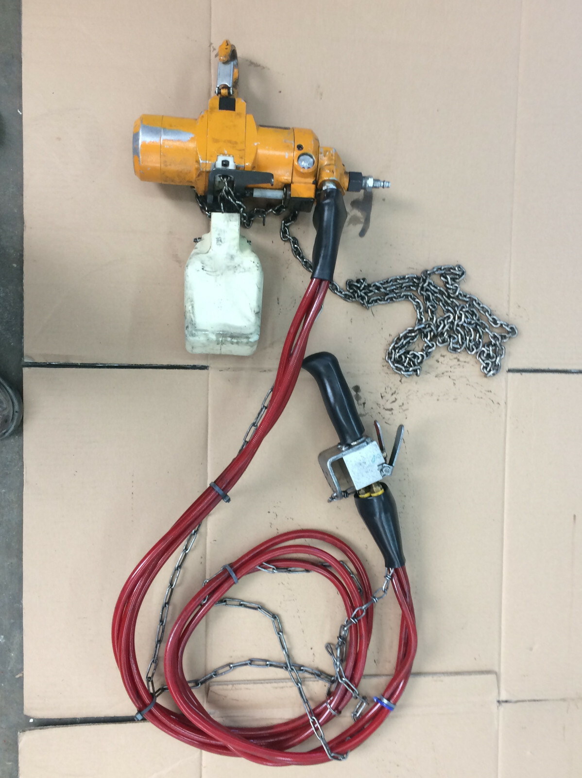 Harrington AH250P Mini-cat Pneumatic Chain Hoist 250lb 10ft Lift