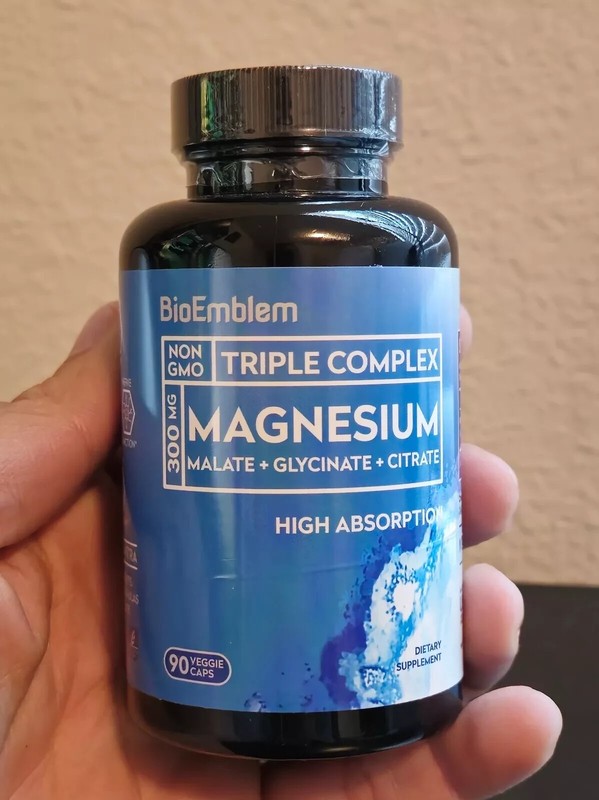 Triple Magnesium Complex 300mg -Muscle & Bone Health -Magnesium Malate,Glycinate