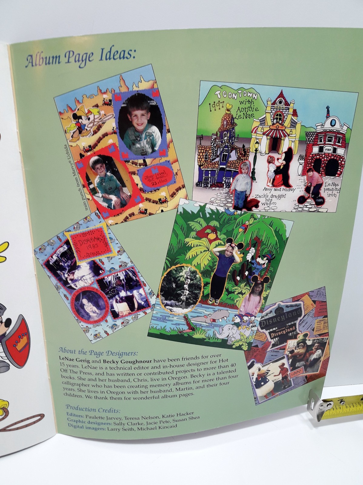 Disney's Magic Kingdom Papers Pizazz Complete Memory Album Scrapbook HOTP 3025