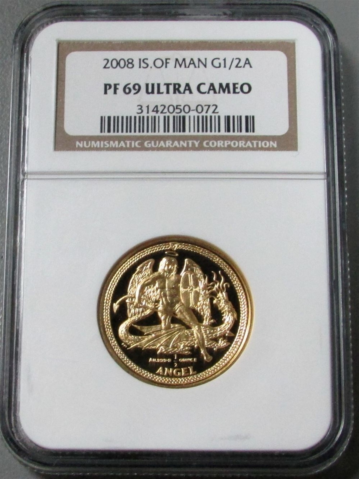 YA−MAN IS-101N GOLD 2015 GOLD ISLE OF MAN 1/4 oz ANGEL COIN NGC PROOF 70 ULTRA
