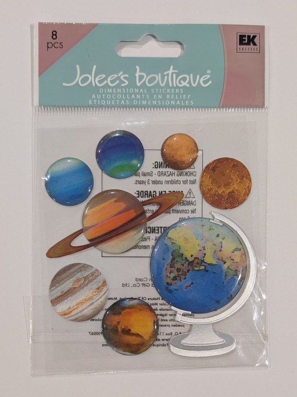 Jolee's The Globe & Planets Scrapbooking Stickers