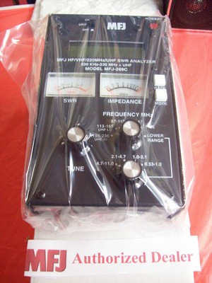 MFJ 269C - HF/VHF/UHF SWR ANALYZER - Covers 530 KHz to 230 MHz and 415 to 470MHz. Buy it now for 338.0