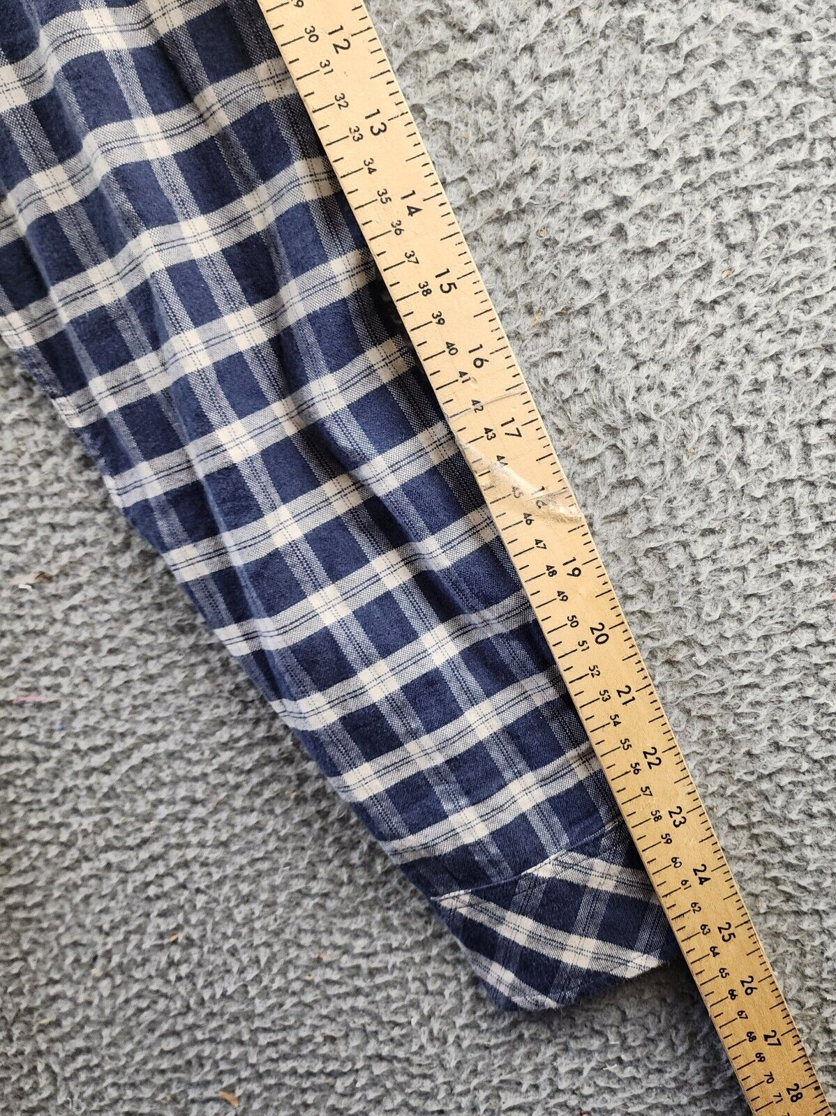 Rails Reid Button Front Plaid Shirt Men's S Midnight Grey Melange Long Sleeve~ - Picture 10 of 15
