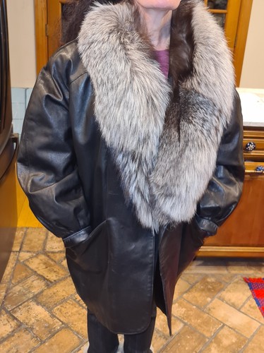 ジャケット・アウター vintage fur coat Vintage Fur Jacket Coat Size Large Tan Brown Fur Lined// 80s