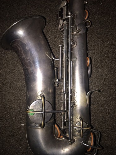 Vintage 1928 King Alto Saxophone Silver Finish