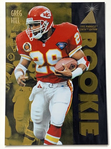 1995 Pinnacle Zenith Greg Hill ROOKIE card #z141 Kansas City