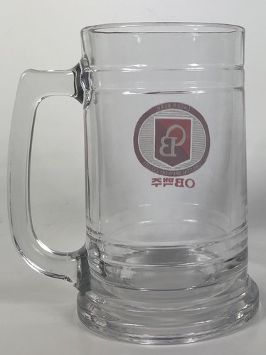 ORIENTAL BREWERY CO LAGER BEER MUG STEIN PARKA GLASS 6