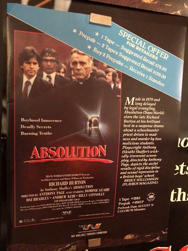 ABSOLUTION Original Movie Poster 1978 RARE 3 FREE MARKETING ADS INCLUDED FREE!!