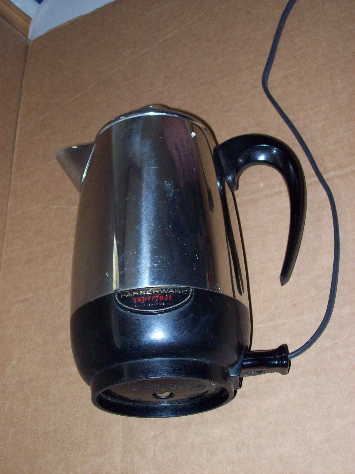 vintage Farberware Superfast 8 cup Electric Percolator coffe