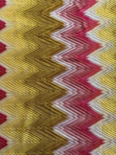 Pre-owned Missoni Authentic  Mare Zigzag Short Beach Dress Tunic Cover-up Sz L $1000 In Multicolor