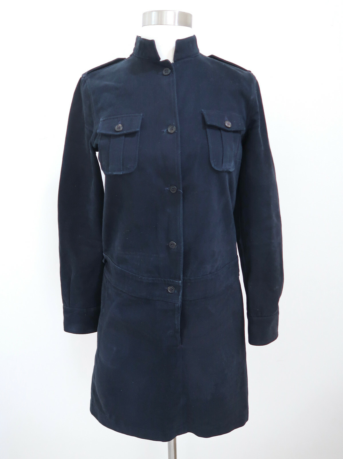A.P.C. Shirt dress navy blue F 36 US 4 | eBay