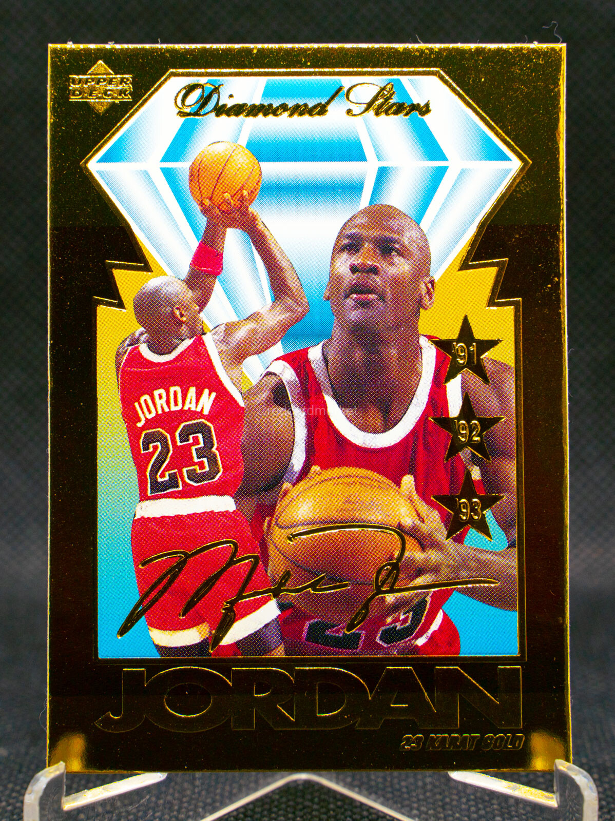 MICHAEL JORDAN Upper Deck 23KT Gold Card Chicago Bulls